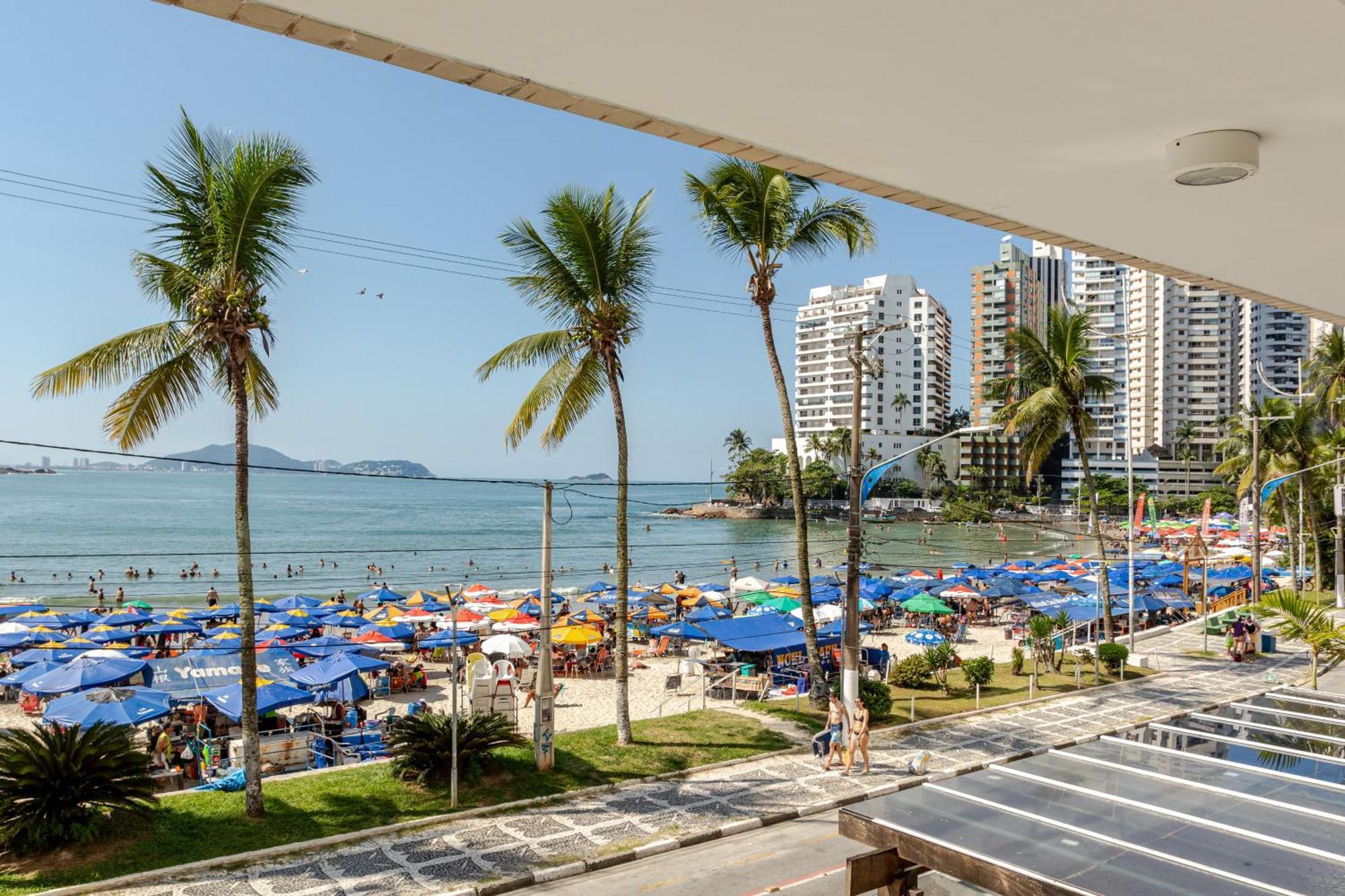 Apto - Predio De Frente Para Praia - Asturias - Guaruja - 2 Vagas Garagem - Wi-Fi E Ar Condicionado Ngoại thất bức ảnh